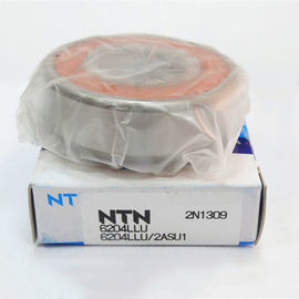 6204LLU NTN الكرة كراسى ، P6 الكروم الصلب الكرة أخدود عميق تحمل للمحرك